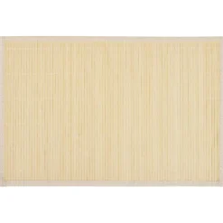 6 Bordstabletter i bambu 30 x 45 cm naturfärg