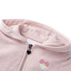Online vidaXL Barnhoodie med dragkedja ljus mix 92 Rosa
