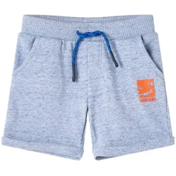 Outlet vidaXL Barnshorts med snöre melange 116 Blå