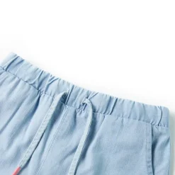 Outlet vidaXL Barnshorts mjuk denimblå 92 Ljusblå