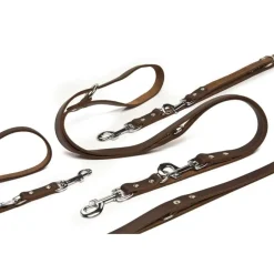 Clearance vidaXL Beeztees Hundkoppel läder t 200x1,2 cm 736401 Brun