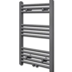 Handdukstork centralvärme element rak 500 x 764 mm grå