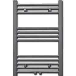 Handdukstork centralvärme element rak 500 x 764 mm grå