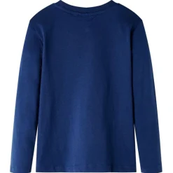 Kid's T-shirt med långa ärmar marinblå 92