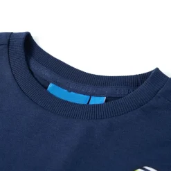 Kid's T-shirt med långa ärmar marinblå 92