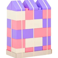 vidaXL Polesie Wader Byggklossar XXL 36 delar Rosa och lila