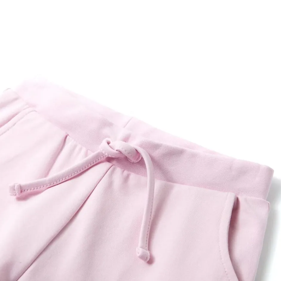 vidaXL Träningsbyxor för barn ljus 92 Rosa