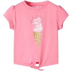 Clearance vidaXL T-shirt för barn klar puder 92 Rosa