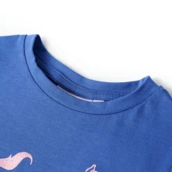 T-shirt för barn koboltblå 104