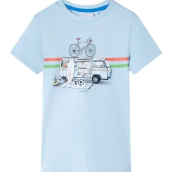 T-shirt för barn ljusblå 104