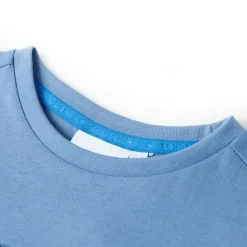 vidaXL T-shirt för barn medel 104 Blå