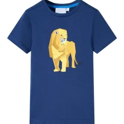 T-shirt för barn mörkblå 116