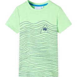 T-shirt för barn neongrön 128