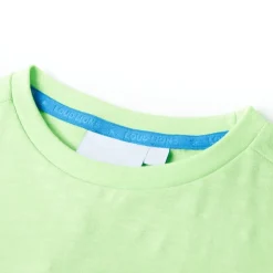 T-shirt för barn neongrön 128