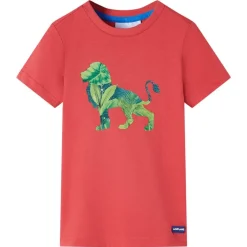 T-shirt för barn röd 128