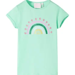 T-shirt för barn stark grön 92