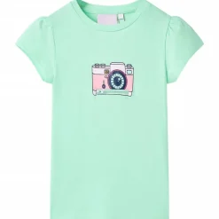 T-shirt för barn stark grön 116