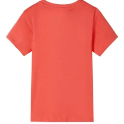 T-shirt med korta ärmar för barn ljusröd 116