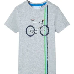 T-shirt med korta ärmar för barn grå 140