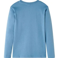 T-shirt med långa ärmar för barn blå 92