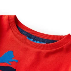 Outlet vidaXL T-shirt med långa ärmar för barn 104 Röd