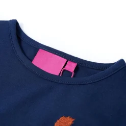 Hot vidaXL T-shirt med långa ärmar för barn 104 Marinblå
