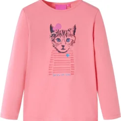 Hot vidaXL T-shirt med långa ärmar för barn 104 Rosa