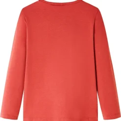 Online vidaXL T-shirt med långa ärmar för barn ljus 92 Röd