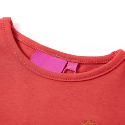 Online vidaXL T-shirt med långa ärmar för barn ljus 92 Röd