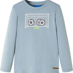 Online vidaXL T-shirt med långa ärmar för barn ljus 92 Blå