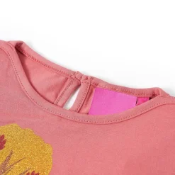 T-shirt med långa ärmar för barn gammelrosa 116
