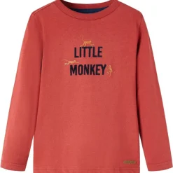 Sale vidaXL T-shirt med långa ärmar för barn ljus 92 Röd