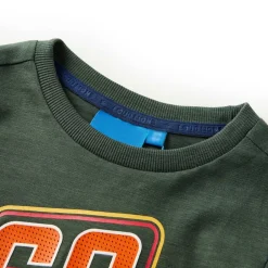 Hot vidaXL T-shirt med långa ärmar för barn 92 Mörkgrön