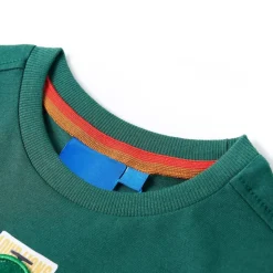 T-shirt med långa ärmar för barn grön 116