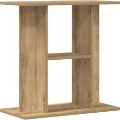 vidaXL Akvariebänk artisan ek 60x30x60 cm konstruerat trä