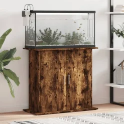 Sale vidaXL Akvariebänk 81x36x73 cm konstruerat trä Rökfärgad ek