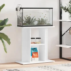 Hot vidaXL Akvariebänk 60x30x60 cm konstruerat trä Vit