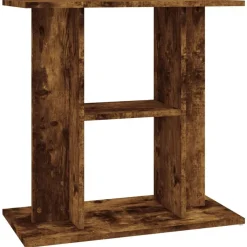 vidaXL Akvariestativ rökt ek 60x30x60 cm konstruerat trä Rökfärgad ek