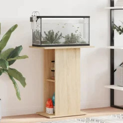 vidaXL Akvariestativ 60,5x36x72,5 cm Konstruerat trä Sonoma ek