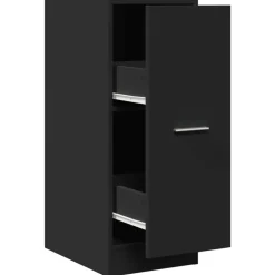 vidaXL Apoteksskåp svart 30x41x77,5 cm konstruerat trä