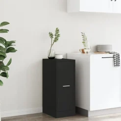 vidaXL Apoteksskåp svart 30x41x77,5 cm konstruerat trä