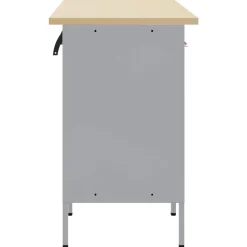 vidaXL Arbetskabinett med låda 4 pcs Röd och Grå 200 x 55 x 85 cm