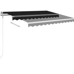 Online vidaXL Automatisk markis med vindsensor & LED 300x250 cm Antracit