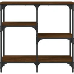 vidaXL Avlastningsbord brun ek 80x29x75 cm konstruerat trä