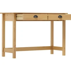 vidaXL Avlastningsbord Hill med 2 lådor 110x45x74 cm massiv furu
