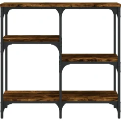 Discount vidaXL Avlastningsbord 80x29x75 cm konstruerat trä Rökfärgad ek