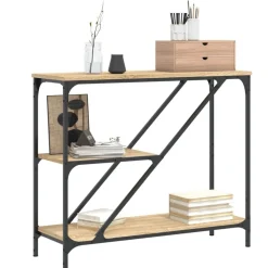 vidaXL Avlastningsbord sonoma ek 88,5x30x75 cm konstruerat trä