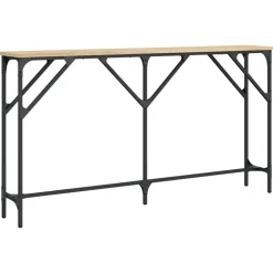vidaXL Avlastningsbord sonoma ek 140x23x75 cm konstruerat trä