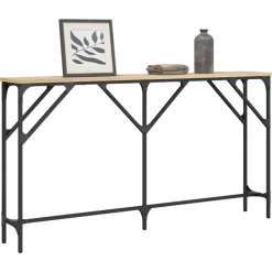 vidaXL Avlastningsbord sonoma ek 140x23x75 cm konstruerat trä