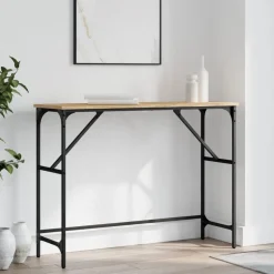 vidaXL Avlastningsbord sonoma-ek 100x32x75 cm konstruerat trä